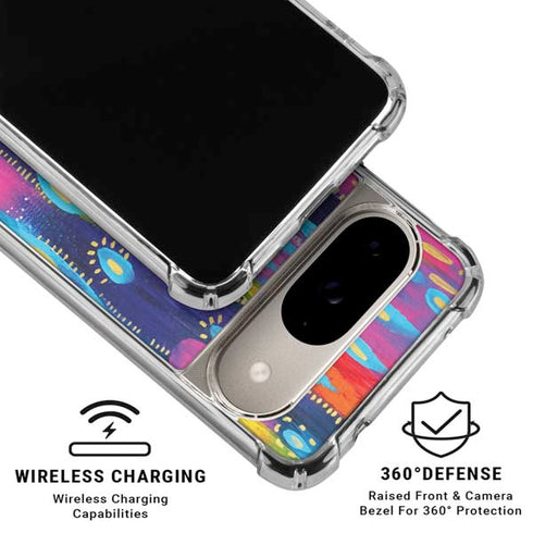 Kaleidoscope Brush Stroke by Etta Vee Google Pixel 10 Clear Case